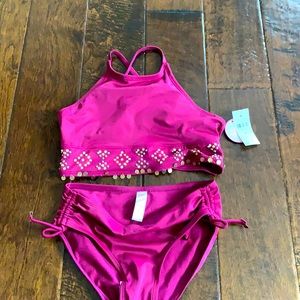 NWT Justice girls size 12 swimsuit